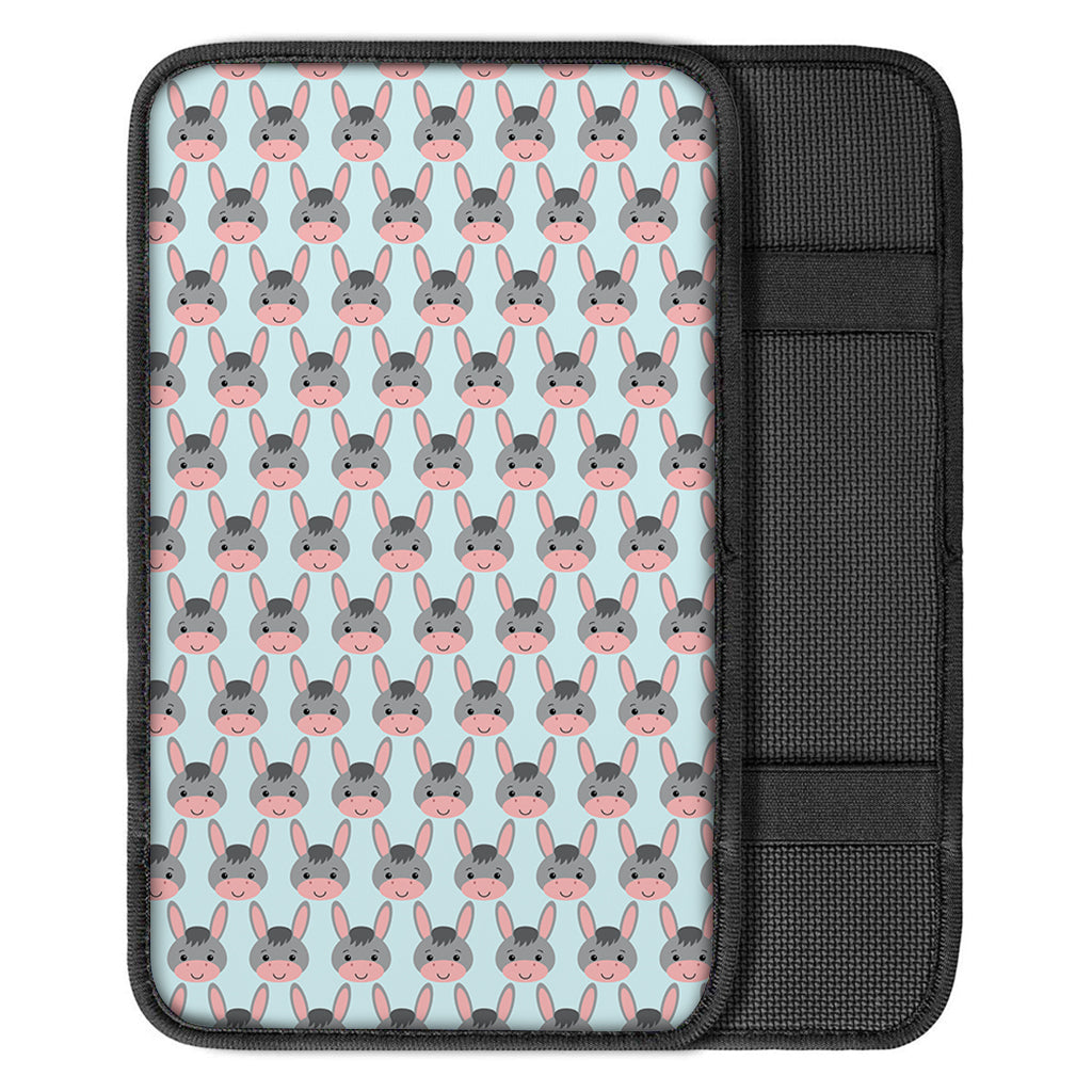 Cute Cartoon Donkey Pattern Print Car Center Console Cover
