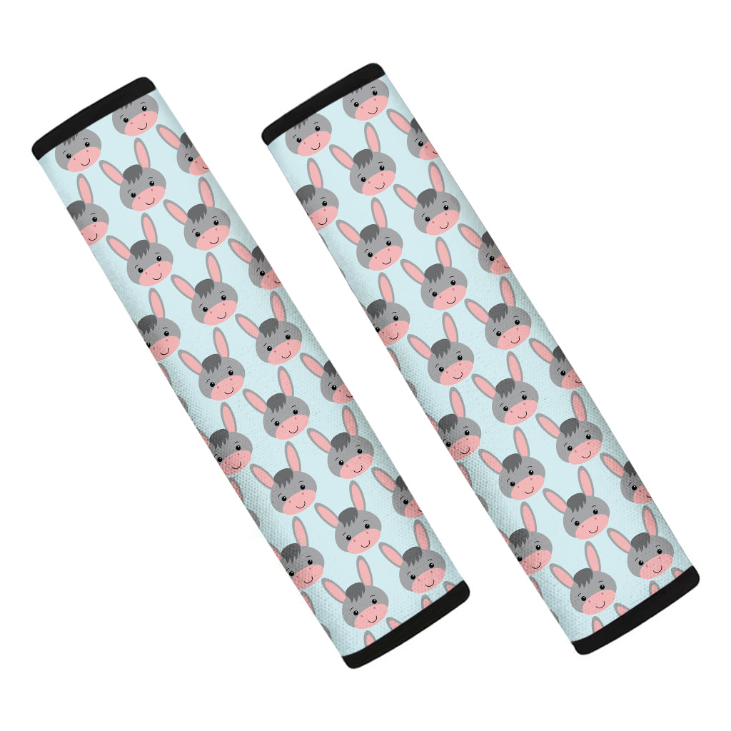 Cute Cartoon Donkey Pattern Print Car Seat Belt Covers
