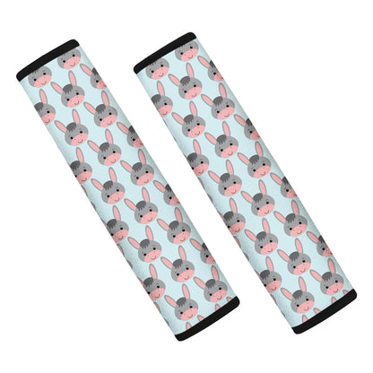 Cute Cartoon Donkey Pattern Print Car Seat Belt Covers