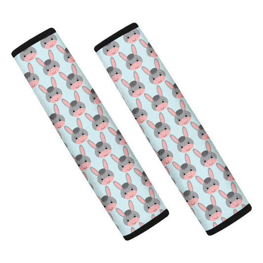 Cute Cartoon Donkey Pattern Print Car Seat Belt Covers