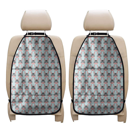 Cute Cartoon Donkey Pattern Print Car Seat Organizers