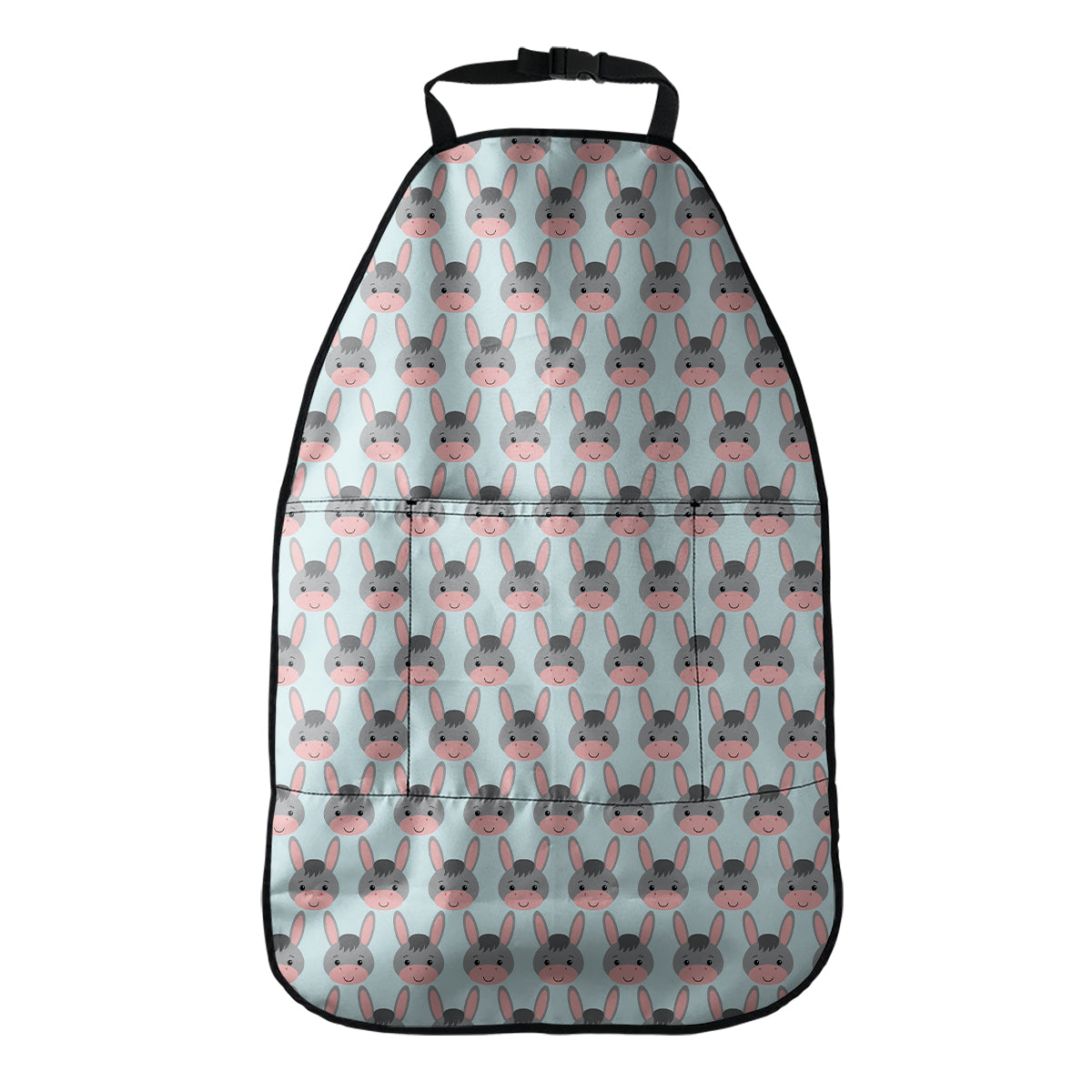 Cute Cartoon Donkey Pattern Print Car Seat Organizers