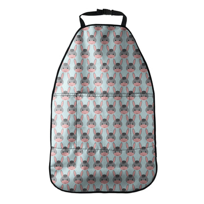 Cute Cartoon Donkey Pattern Print Car Seat Organizers