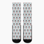 Cute Cartoon Donkey Pattern Print Crew Socks