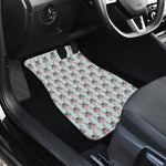 Cute Cartoon Donkey Pattern Print Front and Back Car Floor Mats