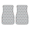 Cute Cartoon Donkey Pattern Print Front Car Floor Mats