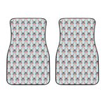 Cute Cartoon Donkey Pattern Print Front Car Floor Mats