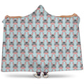 Cute Cartoon Donkey Pattern Print Hooded Blanket