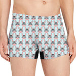 Cute Cartoon Donkey Pattern Print Men's Boxer Briefs