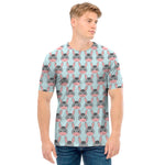 Cute Cartoon Donkey Pattern Print Men's T-Shirt