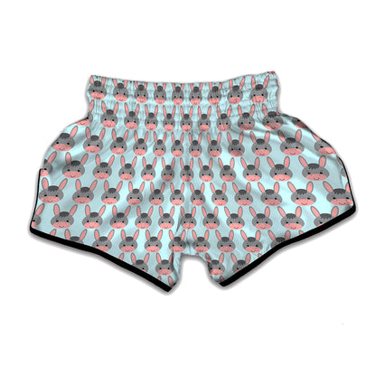 Cute Cartoon Donkey Pattern Print Muay Thai Boxing Shorts