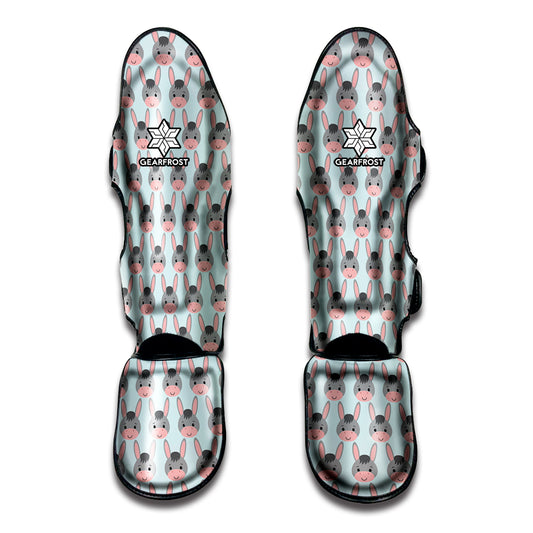 Cute Cartoon Donkey Pattern Print Muay Thai Shin Guard