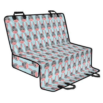 Cute Cartoon Donkey Pattern Print Pet Car Back Seat Cover