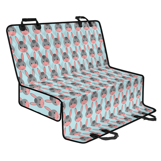 Cute Cartoon Donkey Pattern Print Pet Car Back Seat Cover