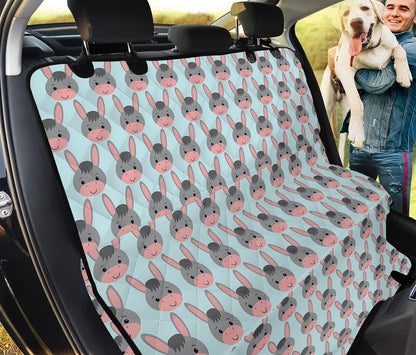 Cute Cartoon Donkey Pattern Print Pet Car Back Seat Cover