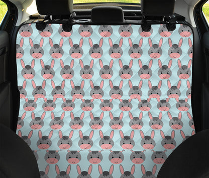 Cute Cartoon Donkey Pattern Print Pet Car Back Seat Cover