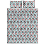 Cute Cartoon Donkey Pattern Print Quilt Bed Set