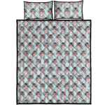 Cute Cartoon Donkey Pattern Print Quilt Bed Set