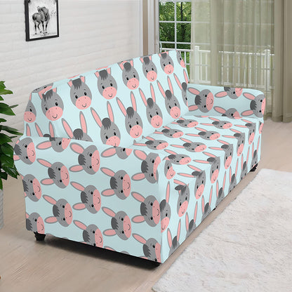 Cute Cartoon Donkey Pattern Print Sofa Cover