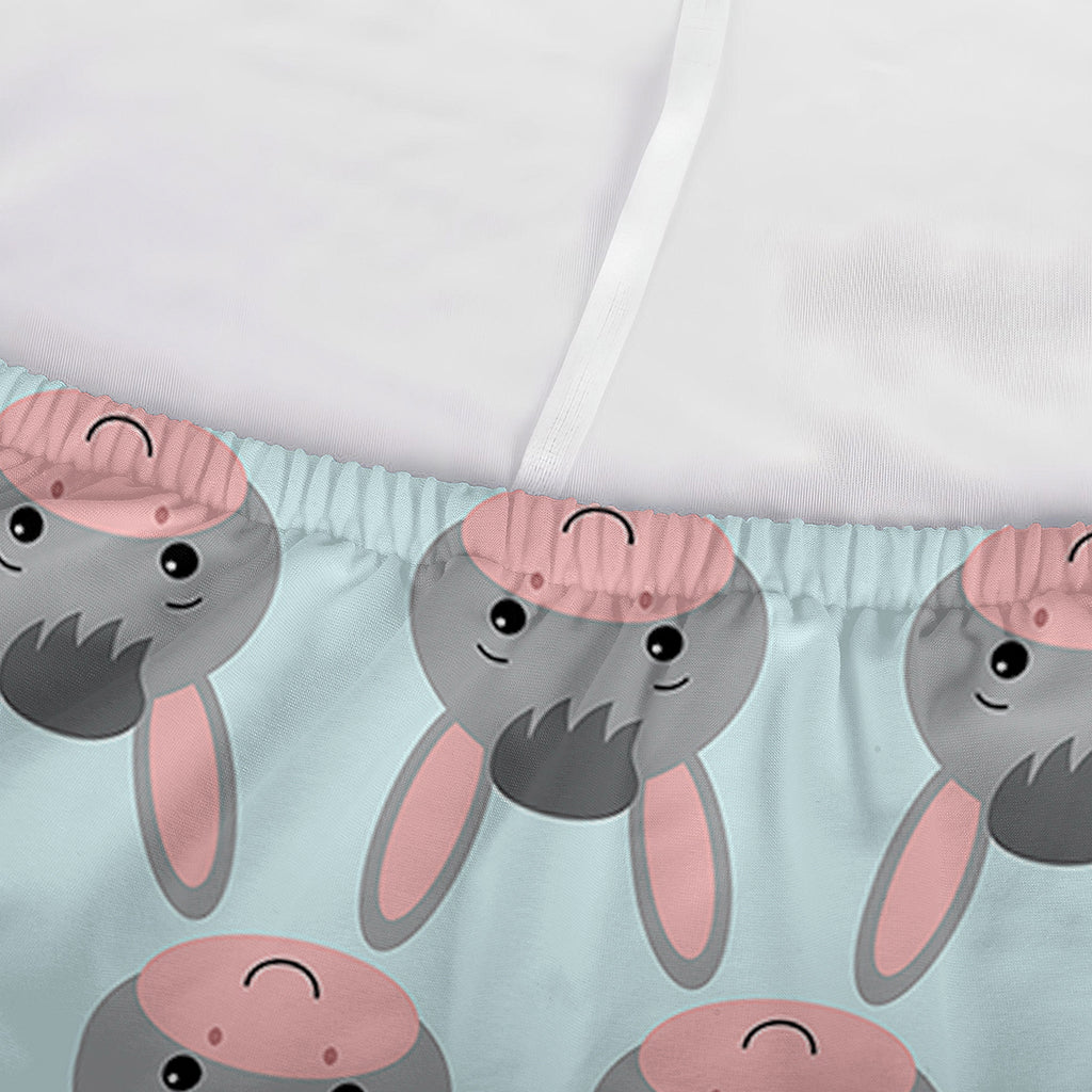 Cute Cartoon Donkey Pattern Print Sofa Cover