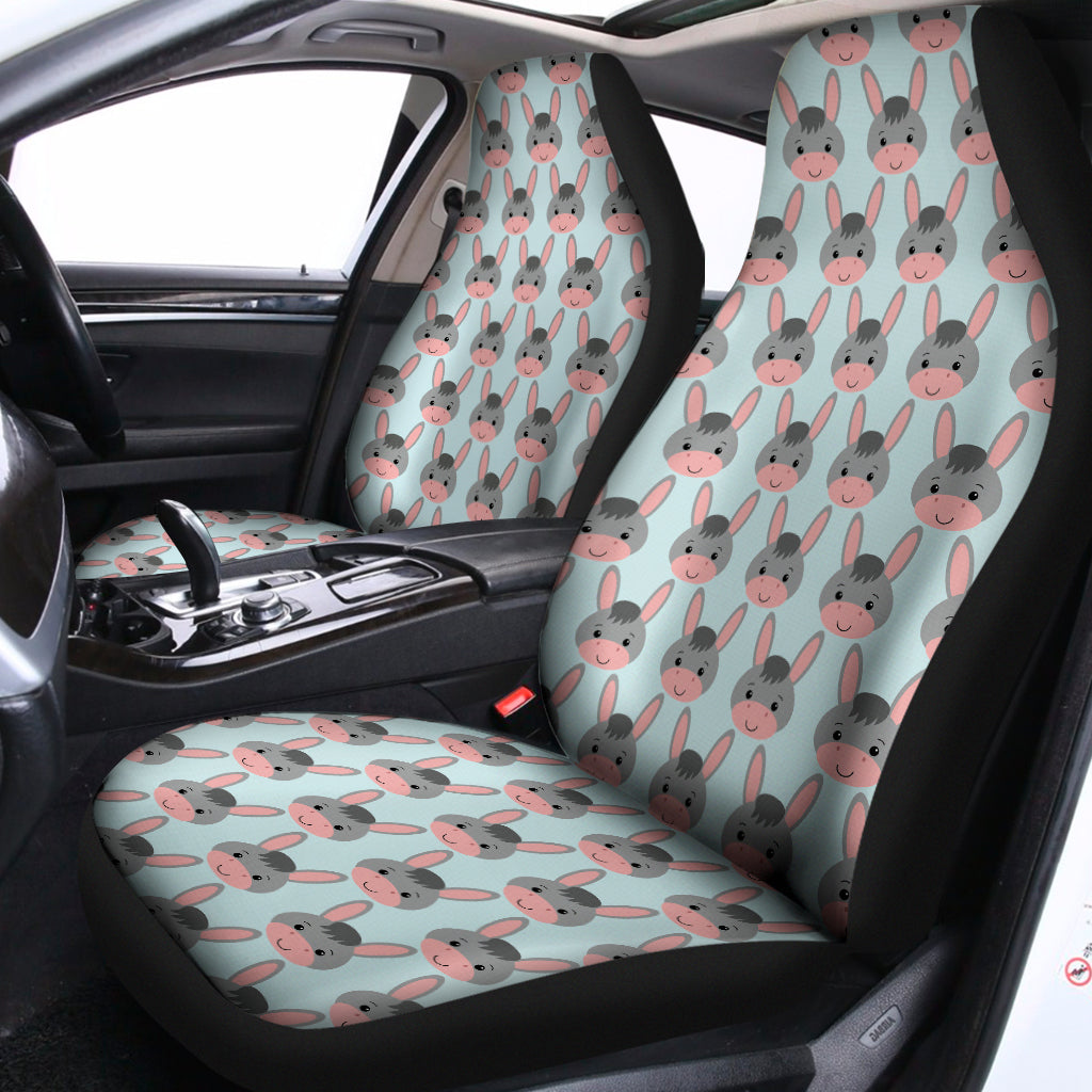 Cute Cartoon Donkey Pattern Print Universal Fit Car Seat Covers