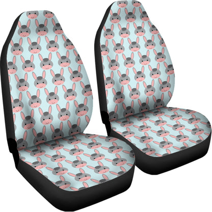 Cute Cartoon Donkey Pattern Print Universal Fit Car Seat Covers