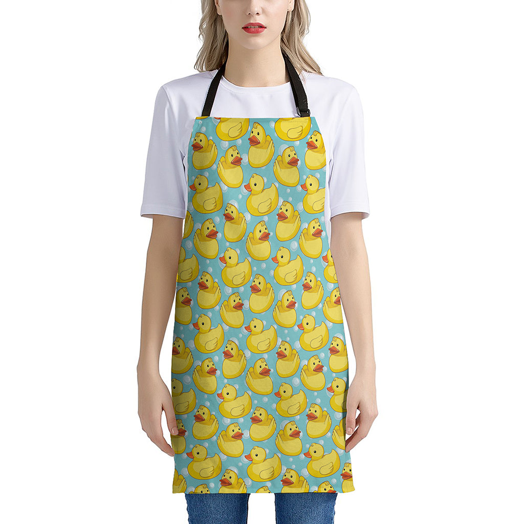 Cute Cartoon Duck Pattern Print Apron