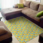 Cute Cartoon Duck Pattern Print Area Rug