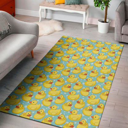 Cute Cartoon Duck Pattern Print Area Rug