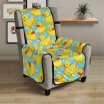 Cute Cartoon Duck Pattern Print Armchair Protector