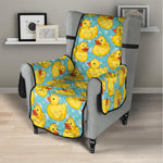 Cute Cartoon Duck Pattern Print Armchair Protector