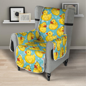 Cute Cartoon Duck Pattern Print Armchair Protector