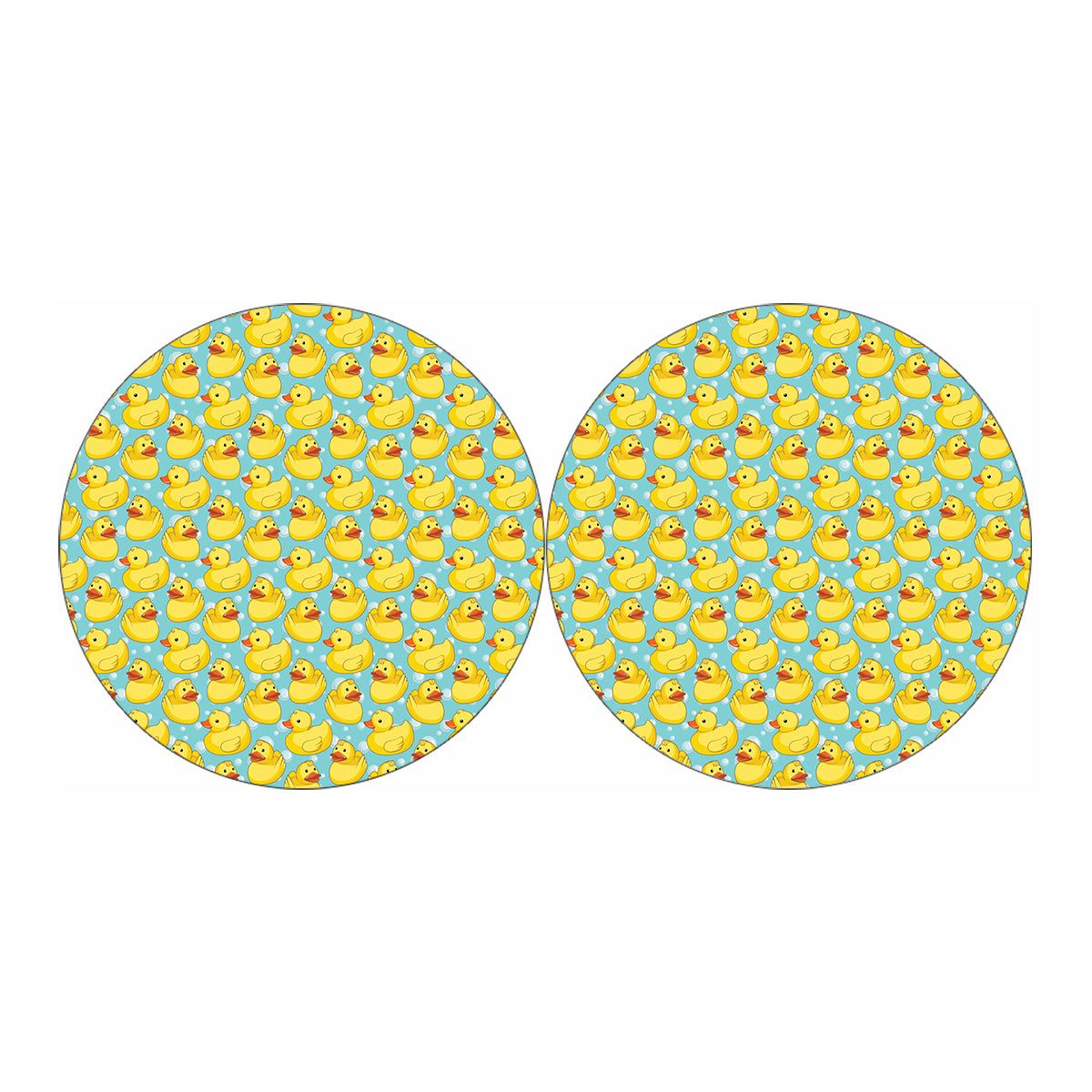 Cute Cartoon Duck Pattern Print Car Coasters