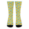 Cute Cartoon Duck Pattern Print Crew Socks