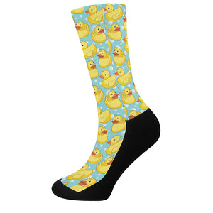 Cute Cartoon Duck Pattern Print Crew Socks