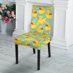 Cute Cartoon Duck Pattern Print Dining Chair Slipcover