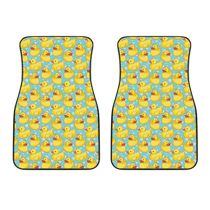 Cute Cartoon Duck Pattern Print Front Car Floor Mats