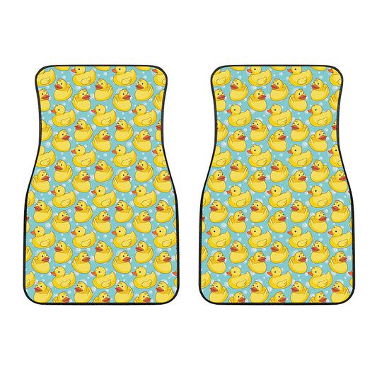 Cute Cartoon Duck Pattern Print Front Car Floor Mats