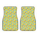 Cute Cartoon Duck Pattern Print Front Car Floor Mats