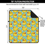 Cute Cartoon Duck Pattern Print Futon Protector