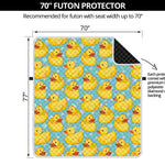 Cute Cartoon Duck Pattern Print Futon Protector