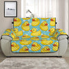 Cute Cartoon Duck Pattern Print Half Sofa Protector