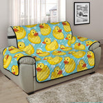 Cute Cartoon Duck Pattern Print Half Sofa Protector