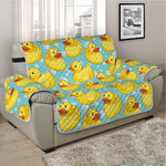 Cute Cartoon Duck Pattern Print Half Sofa Protector