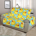 Cute Cartoon Duck Pattern Print Half Sofa Protector