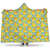 Cute Cartoon Duck Pattern Print Hooded Blanket