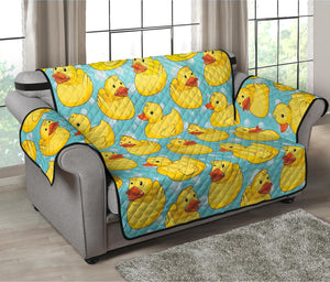 Cute Cartoon Duck Pattern Print Loveseat Protector