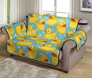 Cute Cartoon Duck Pattern Print Loveseat Protector