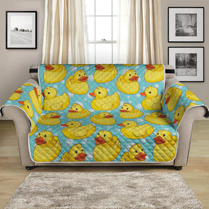 Cute Cartoon Duck Pattern Print Loveseat Protector