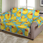 Cute Cartoon Duck Pattern Print Loveseat Protector